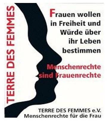 Plakat der Terre des Femmes eV.